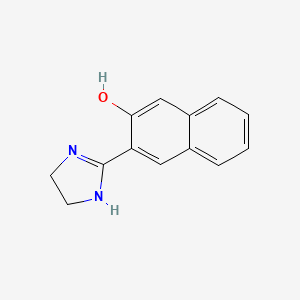molecular formula C13H12N2O B13986197 Imidazoline, 2-[3-(2-hydroxynaphthyl)]- CAS No. 16173-26-5