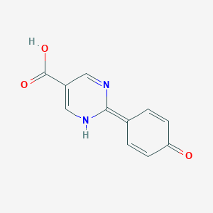 molecular formula C11H8N2O3 B139862 2-(4-Hydroxyphenyl)pyrimidine-5-carboxylic acid CAS No. 142603-90-5
