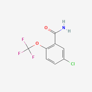 molecular formula C8H5ClF3NO2 B1398620 5-氯-2-(三氟甲氧基)苯甲酰胺 CAS No. 1092461-18-1