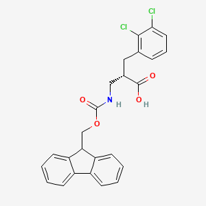 molecular formula C25H21Cl2NO4 B13986212 Fmoc-(s)-3-amino-2-(2,3-dichlorobenzyl)propanoic acid 