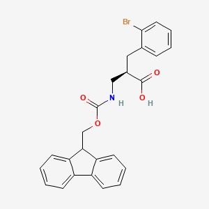 molecular formula C25H22BrNO4 B13986232 Fmoc-(r)-3-amino-2-(2-bromobenzyl)propanoic acid 