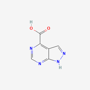 molecular formula C6H4N4O2 B1398629 1H-Pyrazolo[3,4-D]pyrimidine-4-carboxylic acid CAS No. 1095822-28-8