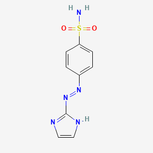 molecular formula C9H9N5O2S B13986303 4-(2-Imidazol-2-ylidenehydrazinyl)benzenesulfonamide CAS No. 86367-82-0