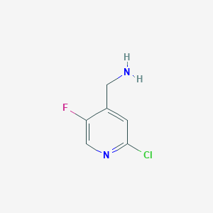 molecular formula C6H6ClFN2 B13986355 (2-Chloro-5-fluoropyridin-4-YL)methylamine 