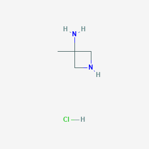 molecular formula C4H11ClN2 B13986362 3-Methyl-3-aminoazetidine hydrochloride CAS No. 132771-11-0