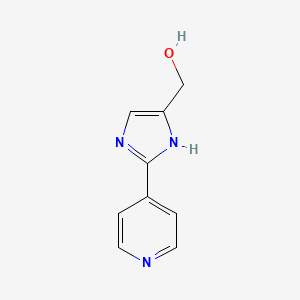 molecular formula C9H9N3O B1398637 4-Hydroxymethyl-2-pyridin-4-YL-3H-imidazole CAS No. 53292-73-2