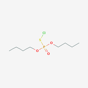 molecular formula C8H18ClO3PS B13986391 Dibutoxyphosphoryl thiohypochlorite CAS No. 58293-33-7