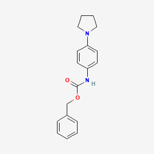 molecular formula C18H20N2O2 B13986395 benzyl N-(4-pyrrolidin-1-ylphenyl)carbamate 