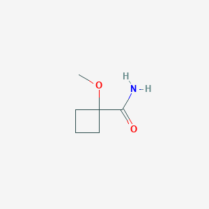 molecular formula C6H11NO2 B13986420 1-Methoxycyclobutane-1-carboxamide 