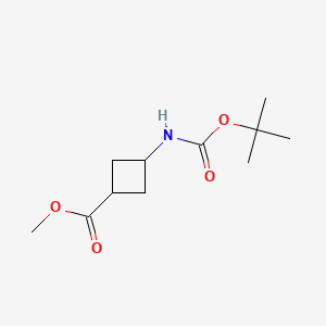 molecular formula C11H19NO4 B1398643 Methyl cis-3-(boc-amino)cyclobutanecarboxylate CAS No. 1101173-77-6