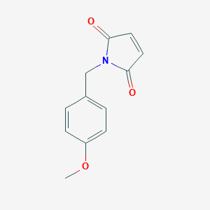 molecular formula C12H11NO3 B139865 1-((4-Methoxyphenyl)methyl)-1H-pyrrole-2,5-dione CAS No. 140480-96-2