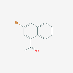 molecular formula C12H9BrO B13986518 1-(3-Bromonaphthalen-1-yl)ethanone 