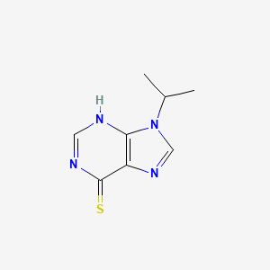 molecular formula C8H10N4S B13986527 9H-Purine-6-thiol, 9-isopropyl- CAS No. 90953-36-9
