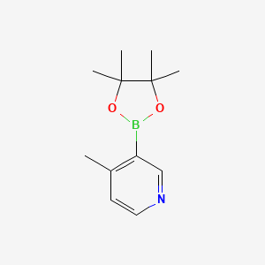 molecular formula C12H18BNO2 B1398653 4-Methyl-3-(4,4,5,5-tetramethyl-1,3,2-dioxaborolan-2-yl)pyridine CAS No. 1171891-31-8