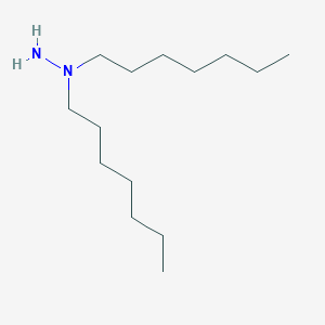 molecular formula C14H32N2 B13986587 1,1-Diheptylhydrazine CAS No. 6971-83-1