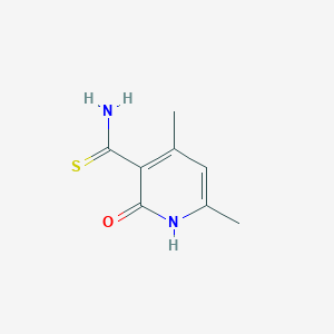 molecular formula C8H10N2OS B1398661 2-羟基-4,6-二甲基硫代烟酰胺 CAS No. 1053659-93-0