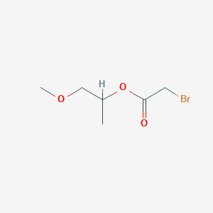 molecular formula C6H11BrO3 B13986619 1-Methoxypropan-2-yl 2-bromoacetate CAS No. 56521-75-6