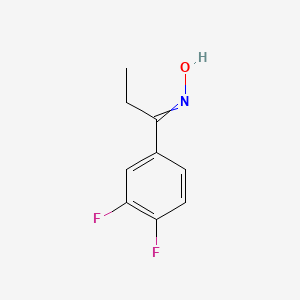 molecular formula C9H9F2NO B1398662 N-[1-(3,4-Difluorophenyl)propylidene]hydroxylamine CAS No. 1217255-04-3