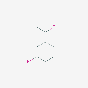 molecular formula C8H14F2 B13986666 1-Fluoro-3-(1-fluoroethyl)cyclohexane CAS No. 2556-95-8