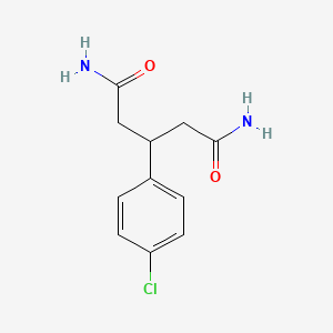 molecular formula C11H13ClN2O2 B13986674 3-(4-Chlorophenyl)pentanediamide CAS No. 1195277-58-7