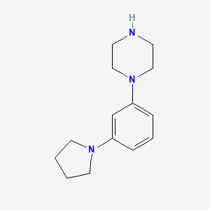 molecular formula C14H21N3 B13986678 1-(3-Pyrrolidin-1-ylphenyl)piperazine 