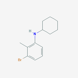 molecular formula C13H18BrN B13986686 (3-Bromo-2-methyl-phenyl)-cyclohexyl-amine 