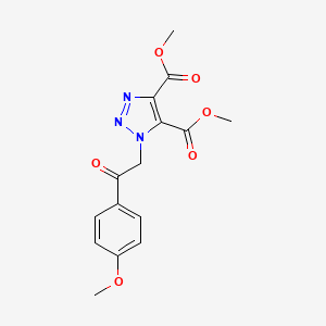 4,5-dimethyl 1-[2-(4-methoxyphenyl)-2-oxoethyl]-1H-1,2,3-triazole-4,5-dicarboxylate