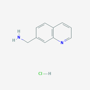 molecular formula C10H11ClN2 B1398673 (Quinolin-7-yl)methanamine hydrochloride CAS No. 1446282-13-8
