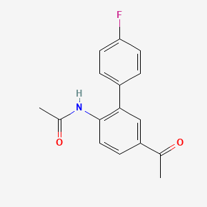 molecular formula C16H14FNO2 B1398677 N-(5-Acetyl-4'-fluoro-biphenyl-2-yl)-acetamide CAS No. 1367349-46-9