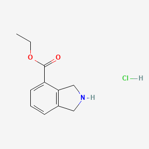 molecular formula C11H14ClNO2 B1398678 Ethyl isoindoline-4-carboxylate hydrochloride CAS No. 1311254-57-5
