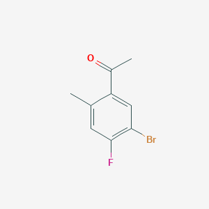molecular formula C9H8BrFO B13986784 1-(5-Bromo-4-fluoro-2-methyl-phenyl)-ethanone 