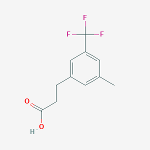 B1398685 3-[3-Methyl-5-(trifluoromethyl)phenyl]propionic acid CAS No. 1092460-65-5