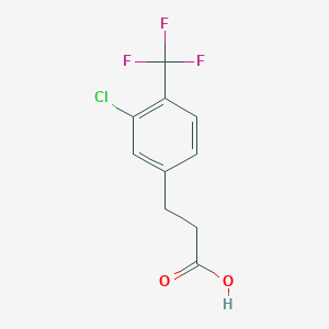 molecular formula C10H8ClF3O2 B1398686 3-(3-Chloro-4-(trifluoromethyl)phenyl)propanoic acid CAS No. 1036395-80-8