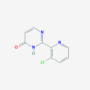 molecular formula C9H6ClN3O B1398688 2-(3-Chloro-pyridin-2-YL)-pyrimidin-4-OL CAS No. 1089330-88-0