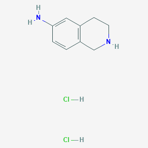 molecular formula C9H14Cl2N2 B1398694 1,2,3,4-Tetrahydroisoquinolin-6-amine dihydrochloride CAS No. 1986456-03-4