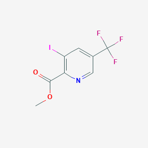 molecular formula C8H5F3INO2 B13987018 Methyl 3-iodo-5-(trifluoromethyl)picolinate 
