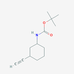 molecular formula C13H21NO2 B13987035 tert-Butyl (3-ethynylcyclohexyl)carbamate 