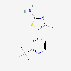 5-(2-Tert-butylpyridin-4-yl)-4-methylthiazol-2-amine