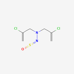molecular formula C6H8Cl2N2OS B13987059 2-Propen-1-amine,2-chloro-N-(2-chloro-2-propen-1-yl)-N-(sulfinylamino)- CAS No. 20570-08-5