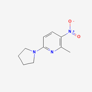 2-Methyl-6-(pyrrolidin-1-yl)-3-nitropyridine