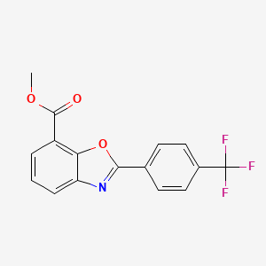 2-(4-Trifluoromethylphenyl)-benzooxazole-7-carboxylic acid methyl ester