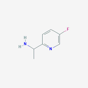molecular formula C7H9FN2 B1398712 1-(5-Fluoropyridin-2-YL)ethanamine CAS No. 915720-57-9