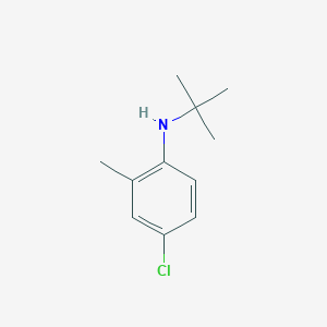 molecular formula C11H16ClN B13987132 N-tert-butyl-4-chloro-2-methylaniline CAS No. 35347-22-9