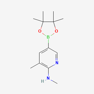 N,3-Dimethyl-5-(4,4,5,5-tetramethyl-1,3,2-dioxaborolan-2-YL)pyridin-2-amine