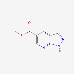 molecular formula C8H7N3O2 B1398718 Methyl 1H-pyrazolo[3,4-b]pyridine-5-carboxylate CAS No. 1196156-42-9