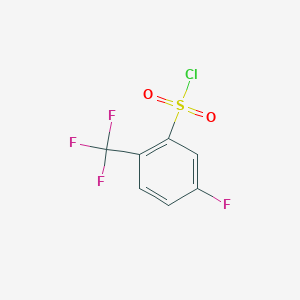 molecular formula C7H3ClF4O2S B1398719 5-Fluoro-2-(trifluoromethyl)benzenesulfonyl chloride CAS No. 915763-87-0