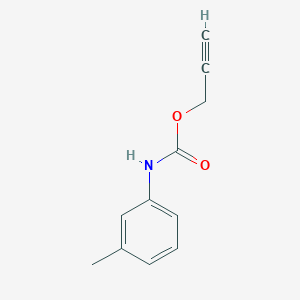 molecular formula C11H11NO2 B13987205 prop-2-ynyl N-(3-methylphenyl)carbamate CAS No. 32496-22-3