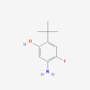 molecular formula C10H14FNO B1398723 2-叔丁基-5-氨基-4-氟苯酚 CAS No. 873055-45-9