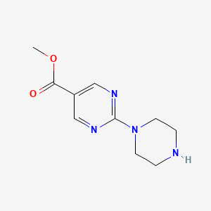 B1398724 Methyl 2-(piperazin-1-yl)pyrimidine-5-carboxylate CAS No. 1057682-19-5