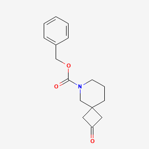 molecular formula C16H19NO3 B1398733 2-氧代-6-氮杂螺[3.5]壬烷-6-羧酸苄酯 CAS No. 1359705-27-3